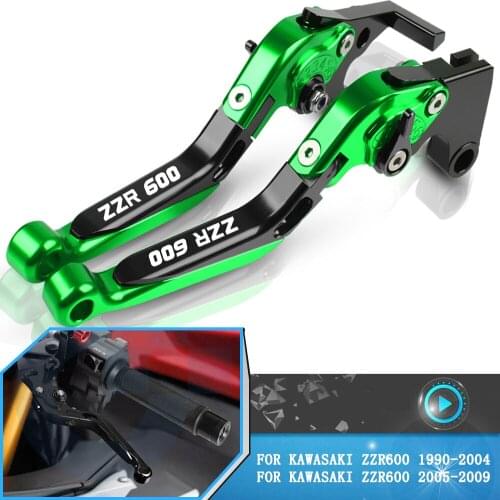 For Kawasaki ZZR600 ZZR zzr 600 1990-2009 2008 2007 2006 2005 Motorcycle CNC Aluminum Foldable Brake Clutch Levers Accessories
