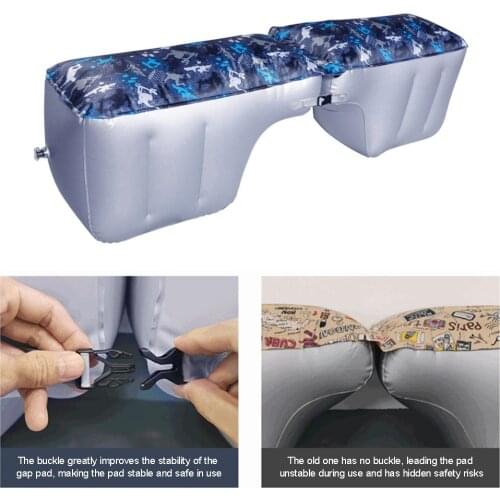 Automatic Inflatable car Air Mattress Buckle Design Comfortable Stable Support Foldable Special Air Mattress Car Mattress Bed