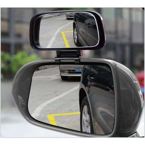 High Quality Universal Angle Adjustable Car Mirrors Wide Convex Blind Spot Auto Rearview Reverse Side Mirror Parking Accessorie