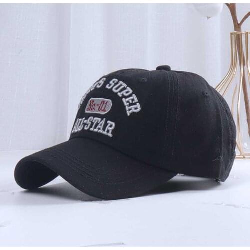 2021 New Spring Men Casual Letter Baseball Caps for Men Cotton Retro All Stars Bone Casquette Streetwear Snapback Women Hat Cap