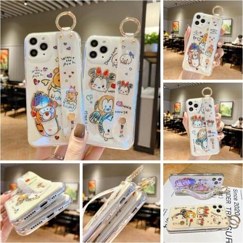 Disney Mickey Mouse Minnie Pooh Graffiti Phone Case for iPhone 11 Pro Max mini 6 7 8 plus XR X XS MAX SE Anime shockproof shell