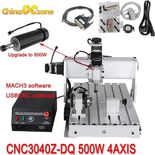 CNC 3040 Z-DQ 3-axis CNC Router Engraver Ball Screw Cutting Milling Drilling Engraving Machine Mini CNC 3040 500W Manufacturer