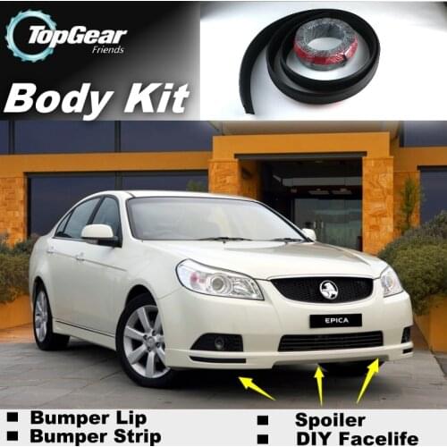 For Holden Epica Bumper Lip Lips TopGear Shop Spoiler For Car Tuning / TOPGEAR Body Kit + Strip