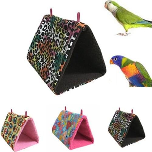 Hamster House Hanging Cage Bird Hanging Cave Cage Fashion Plush Hammock Bird Toy Bird Nest Parrot Nest Warm Winter