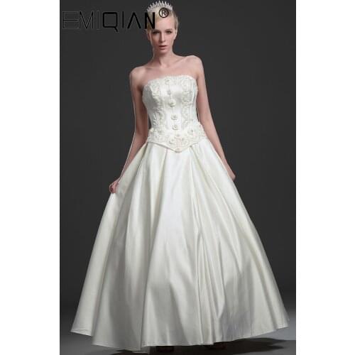 EMIQIAN Sleeveless Wedding Dresses