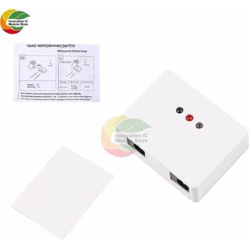 DC 12V-24V Infrared Sensor LED Light Hand Sweep Sensor Switch Proximity Sensor LED Dimmer Switch Smart Sensor Switch Detector