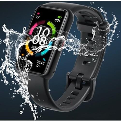 1pcs Full Curved Screen Protector For Huawei Band 6 Tempered Glass For Honor Band 6 Band6 Smart Watch Wristband Protective Film