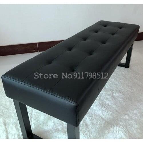Clothing store shoe store stool soft bag long stool bench shoe changing stool rectangular sofa stool rest locker room stool