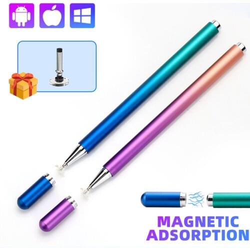 ANKNDO Universal Touch Pen For Tablet Gradient Color Magnetic Stylus Pen For Phone Disc Capacitive Pencils For Ipad Accessories