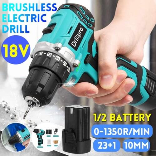 Drillro 18V Mini Cordless Electric Screwdriver Mini Wireless Drill Driver With Lithium-Ion Battery Drill Home DIY Power Tools