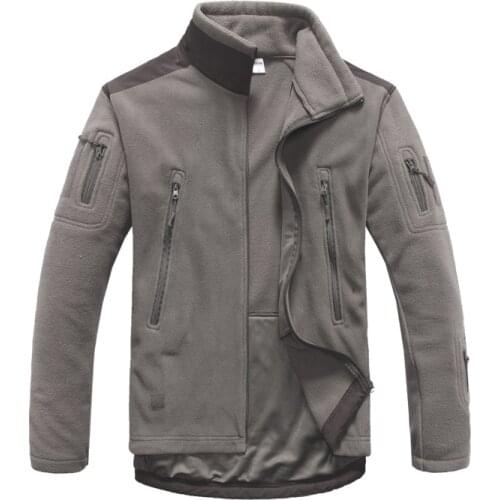 2020 mens Military Fleece tactical Jacket winter Thermal Stitch coat male Solid color breathable Mountaineering Riding outwear