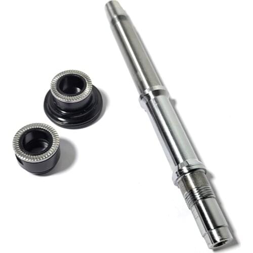 Novatec D042SB rear hub steel thru axle rear the end caps black alloy Original replacement mountain bike bicycle parts