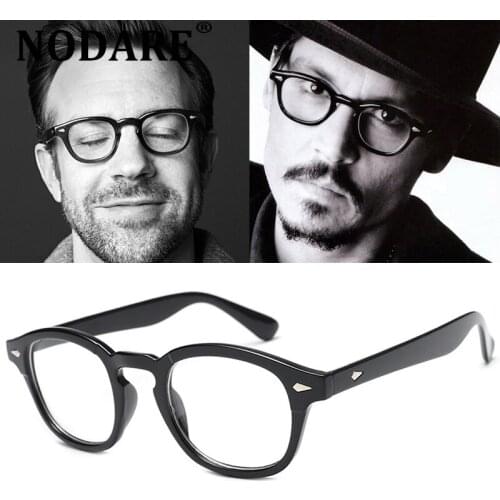 NODARE 2020 New Johnny Depp Lemtosh Style Round Glasses Men Brand Design Tint Ocean Lens Party Show Eyewear Women Retro Oculos