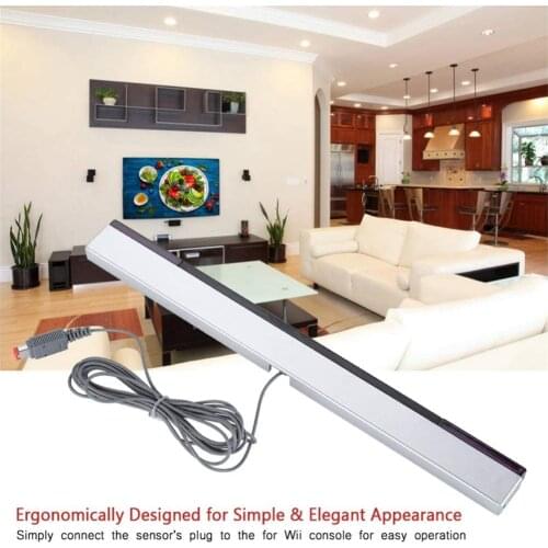 Wired Sensor Bar Wired Infrared IR Signal Ray Replacement Infrared IR Ray Motion Sensor Bar Compatible with Wii U Console