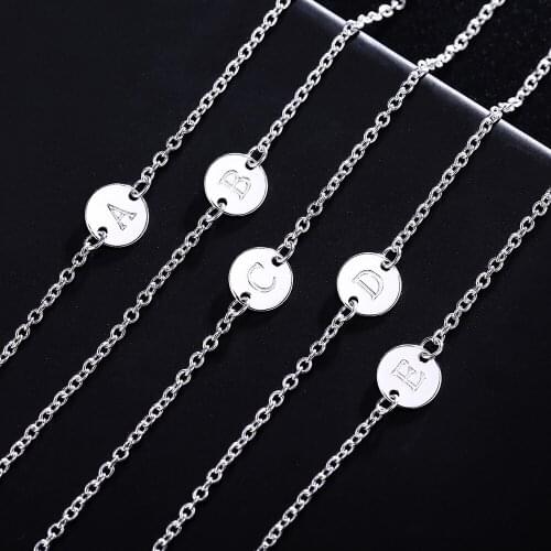 Popular brands 925 sterling Silver 25 letter cards Chain Bracelets for Women Fashion classic Party fine Jewelry Christmas Gifts