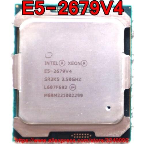 Intel Xeon CPU E5-2679V4 SR2K5 2.50GHz 20-Cores 50M LGA2011-3 E5-2679 V4 processor E5 2679V4 free shipping E5 2679 V4