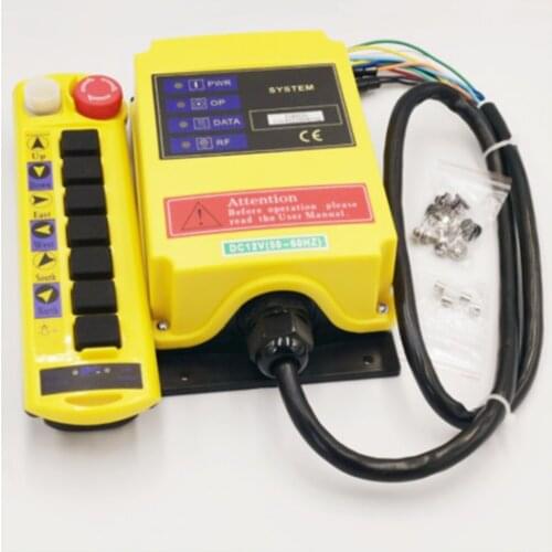 12V ~ 415VAC 1 Speed 1 Transmitters Control Hoist Crane Radio Remote Control Push Button Switch System Controller