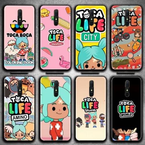 Toca Boca Toca Life World game Phone Case For Oppo A5 A9 2020 Reno2 z Renoace 3pro A73S A71 F11