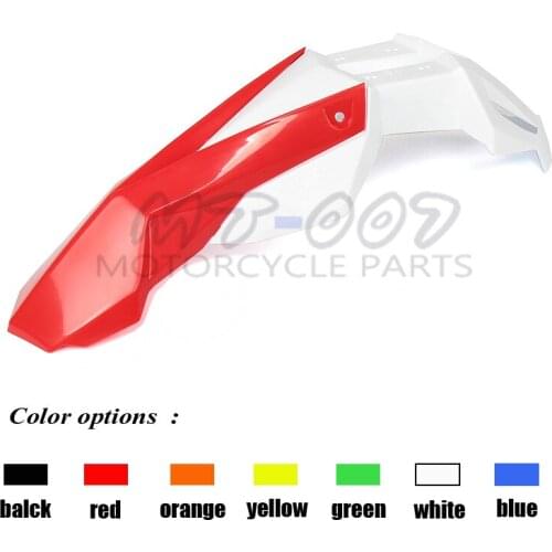 Green+white Universal Motorcycle Front Fender Cross Motos Dirt Bike Fenders Fit fit for DRZ KX YZ WR XR EXC CRF RMZ KLX