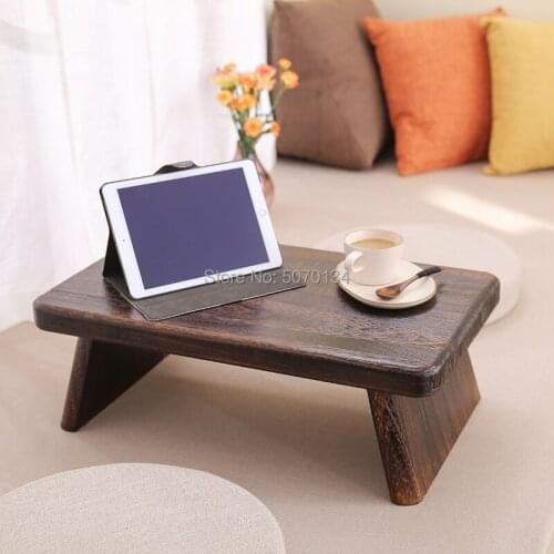 Japanese Style Tea Table / Computer table Rectangle Paulownia Wood Traditional Furniture Low Coffee Table