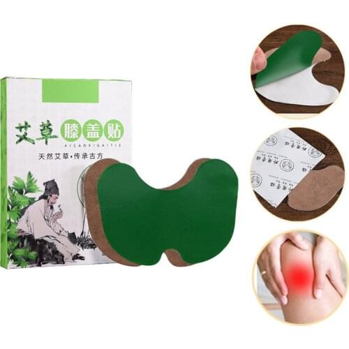 12Pcs/Box Knee Plaster Wormwood Extract Knee Joint Rheumatoid Arthritis Chinese Herbal Sticker Pads Relief The Pain Health Care