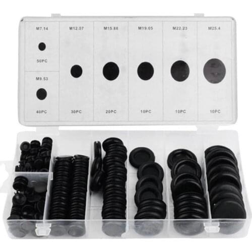 170 Rubber Grommet Assortment Firewall Hole Plug Set Electrical Wire Gasket Kit #0604