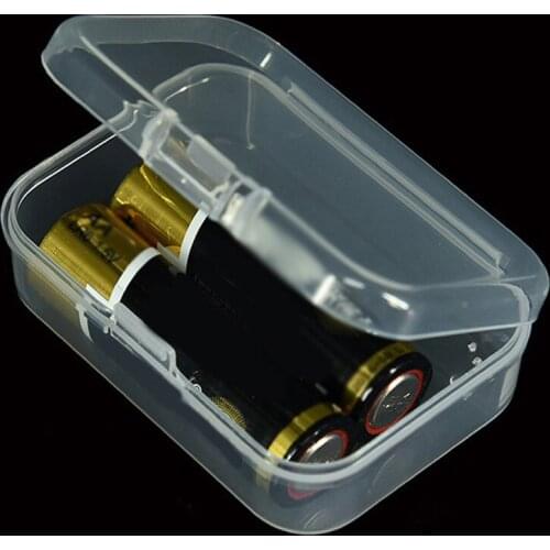 2x Rectangular Transparent Storage Box Collection Container Organizer Useful Hot