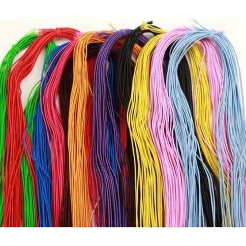 20m Colorful Round Hair Elastic Band Elastic Line Elastic Rope Rubber Waist Band DIY Sewing Clothing Accessories 0.8mm