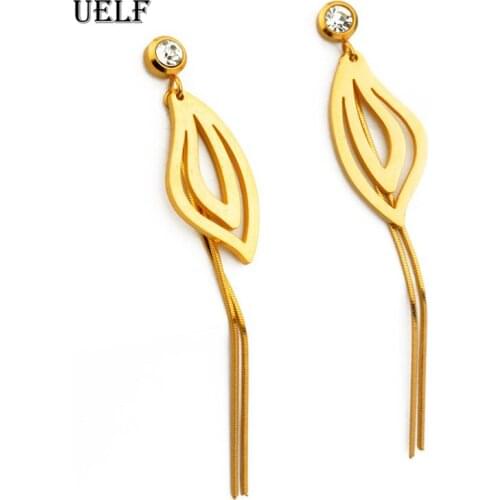 2019 New fashion Dangle Hanging Rhinestone Long Drop Earrings Ear line For Women simple Snake chain Tassel Jewelry brinco bijoux