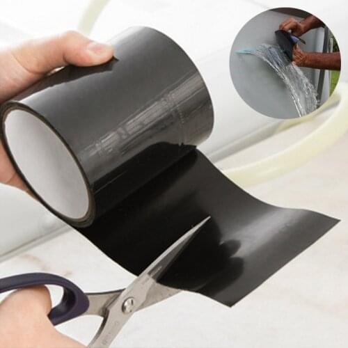 5/10/20/30CM Wide Super Strong Fiber Tape Black Waterproof And Leak Proof Strong Repair Tape Household Water Pipe Plugging Paste