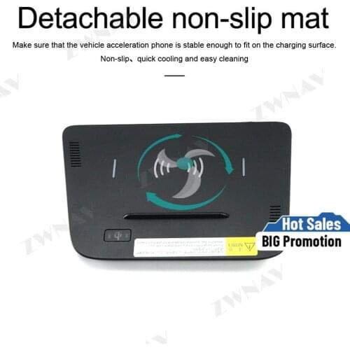 QI car infrared Fast wireless charger For KIA Sportage R 2017-2018 Fast Wireless Charging Car Phone Holder for iphone/Samsung