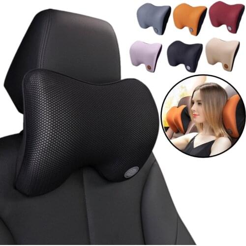 Car Seat Head Neck Rest Massage Auto Pillow Space Memory Neck Headrest Car Cover Support Headrest