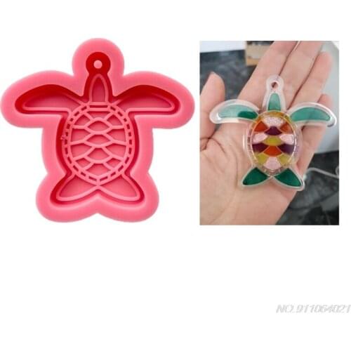 FreeShip DIY Tortoise Keychain Silicone Epoxy Mold DIY Keychain Pendant Jewelry Crafting Mould for Valentine Love Gift wholesale
