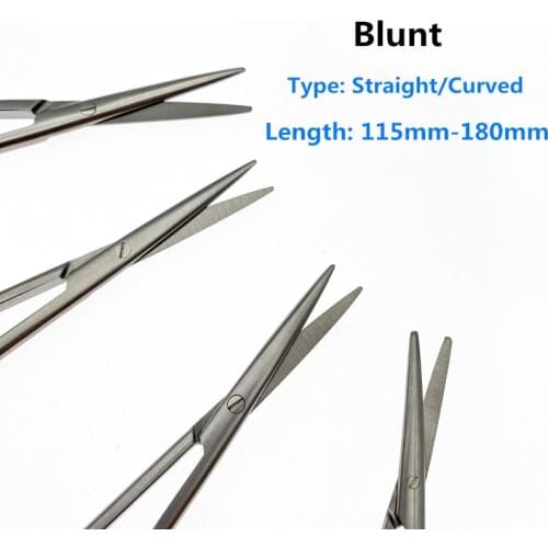 Blunt scissors Dental ophthalmic operating Nasal Department scissors Stainless steel