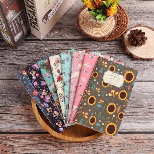 Kraft Paper Notebook 48K Workbooks Notebooks Notepad Retro Car Line Hand-painted Sketchbook Diarybook Stationery Office Supplies