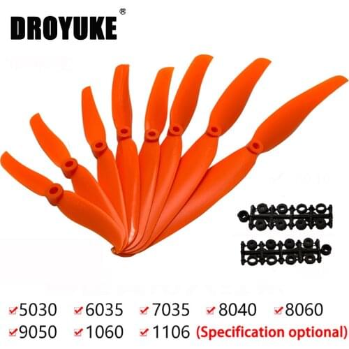 Droyuke 10PCS Gemfan 5030 6035 7035 8040 8060 9050 1060 Direct Drive Propeller For RC Models Airplane Fix wing Aircraft