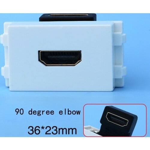 HDMI1.4 Module 90 Degree Elbow Connection 36x23mm High Definition Panel Socket Free Delivery