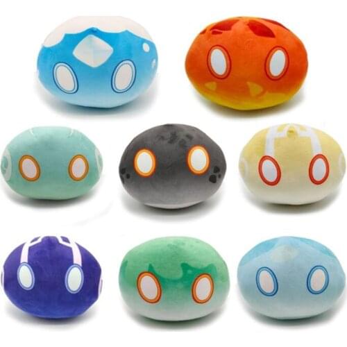 Game Genshin Impact Slime Theme Lovely Plush Dolls Keli Dango Throw Handful Toys Cartoon Purses Birthday Xmas Gift