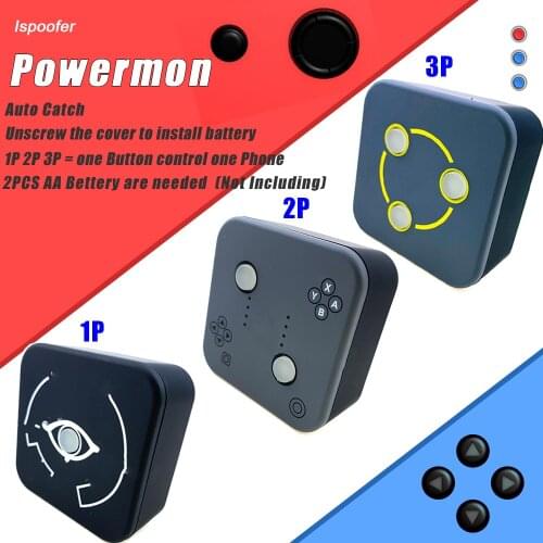 Powermon 1P 2P 3P For Powermon GO Plus Bluetooth Interactive Figure Toys IOS/Android Auto Catch Removable Battery