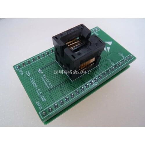 Original WELLS IC Test Seat SSOP30 Burning Programm TSSOP30 Socket Adapte Spacing 0.5M