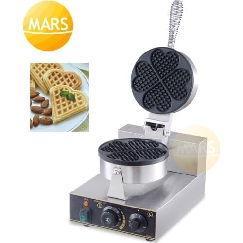 Commercial Mini Heart Shaped Waffle Baker Iron Plate Bubble Egg Cake Oven Waffle Toaster Non-stick Waffle Cone Machine 220v 110v