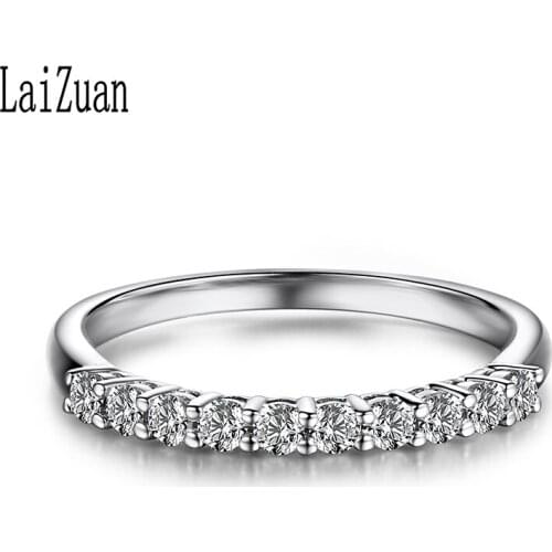 LaiZuan VVS/ FG Moissanite Ring Sterling Silver 925 Lab Grown Moissanite Diamond Engagement Wedding Women Fine Jewelry Ring Gift