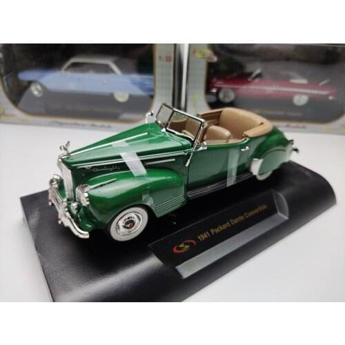 Diecast 1:32 Convertible Classic 1841 Alloy Car Model Collection Souvenir Ornaments Display Vehicle Decoration Toy Gift