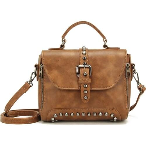 Fashionable personality trend rivet woman tote, multi-purpose shoulder bag