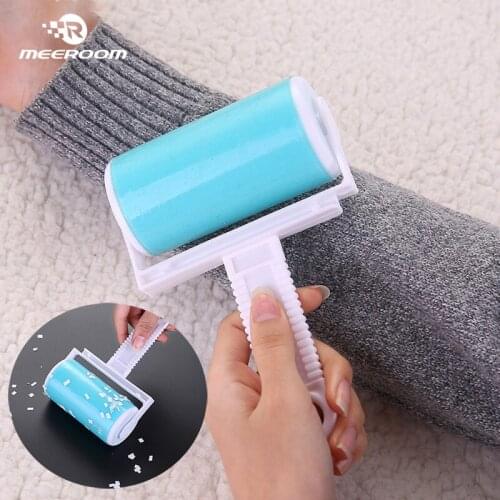 Washable Drum Clothes Sticking Device Household Hair Sticking Clothes Roller Brush Sticking Duster Silicone Hair Suction Device