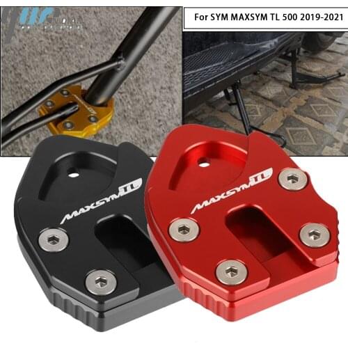 New Motorcycle TL500 Kickstand Side Stand Enlarge Extension Accessories CNC Aluminum For SYM MAXSYM TL 500 tl500 2019 2020 2021