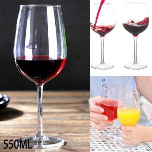 Plastic Transparent Wine Glass American Unbreakable Silicone Plastic Cups Home Goblet Champagne Cocktails Goblet For Party