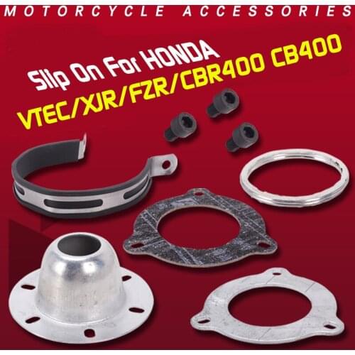 Suitable for Honda VTEC/XJR/FZR/CBR400 CB400 fixed ring modified interface exhaust pipe gasket
