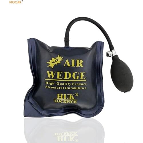 RIOOAK Genuine HUK Professional Pump Wedge Locksmith Tools Auto Air Wedge Airbag Lock Pick Set Car Door Window Opener 170163mm
