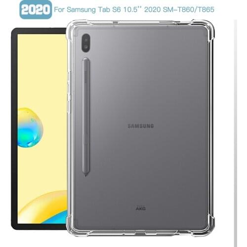 Shockproof Cover For Samsung Galaxy Tab S6 10.5'' 2020 SM-T860 SM-T865 10.5 inch Case TPU Silicon Transparent Cover Coque Fundas